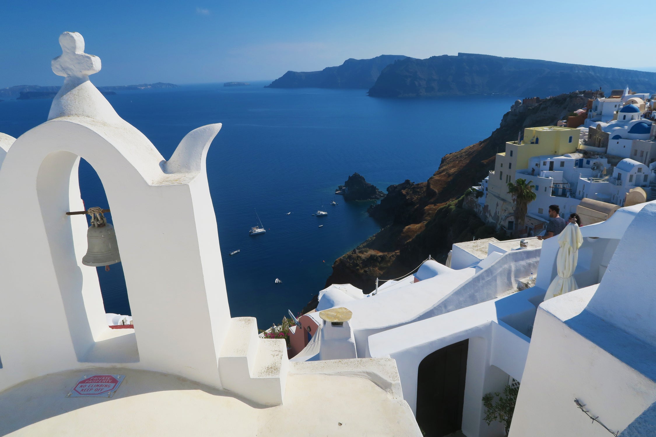 Oia Santorini v by Haris Kavalla on GIANT ART - blue photo manipulation