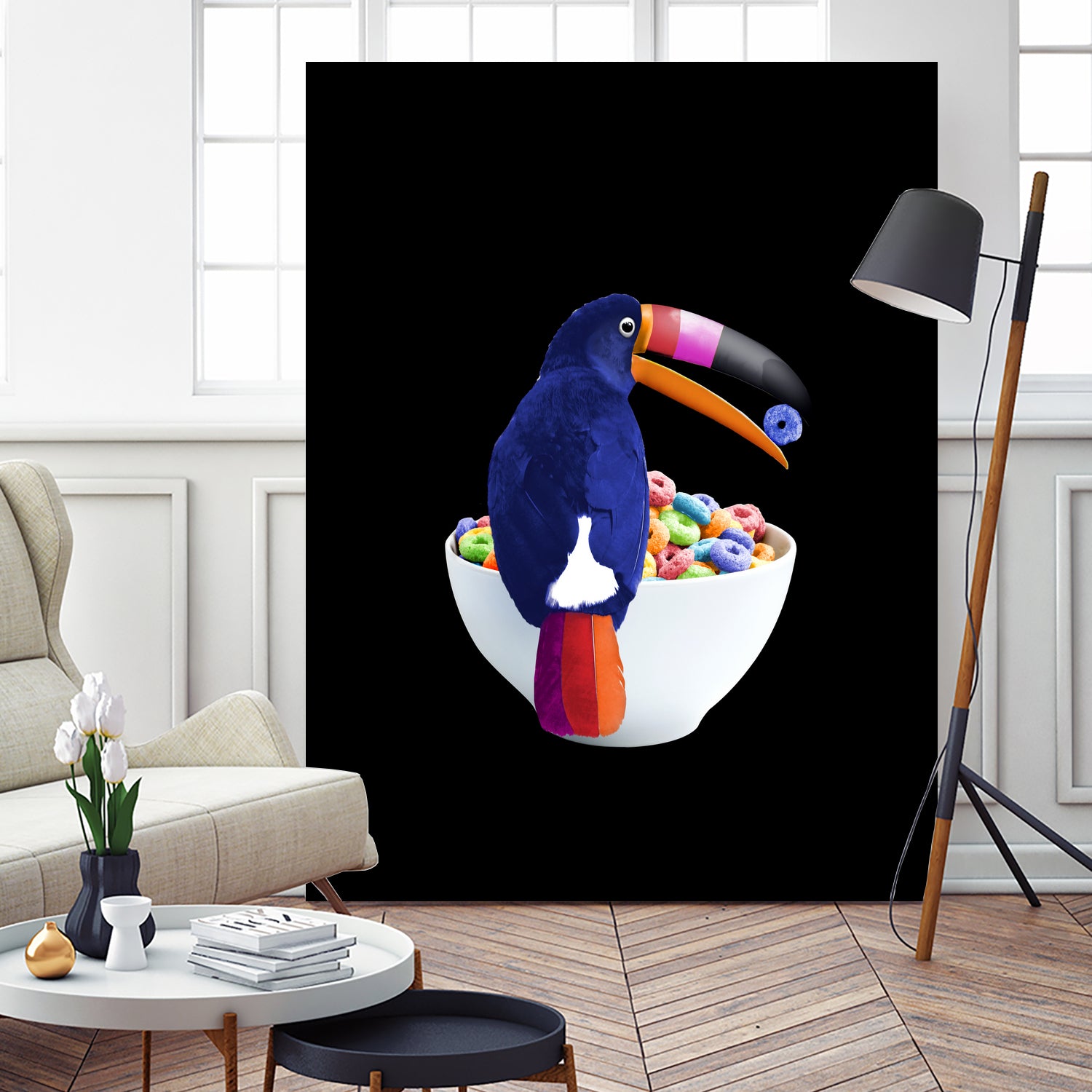 CEREAL TOUCAN by Jonas Loose on GIANT ART - green 3d art