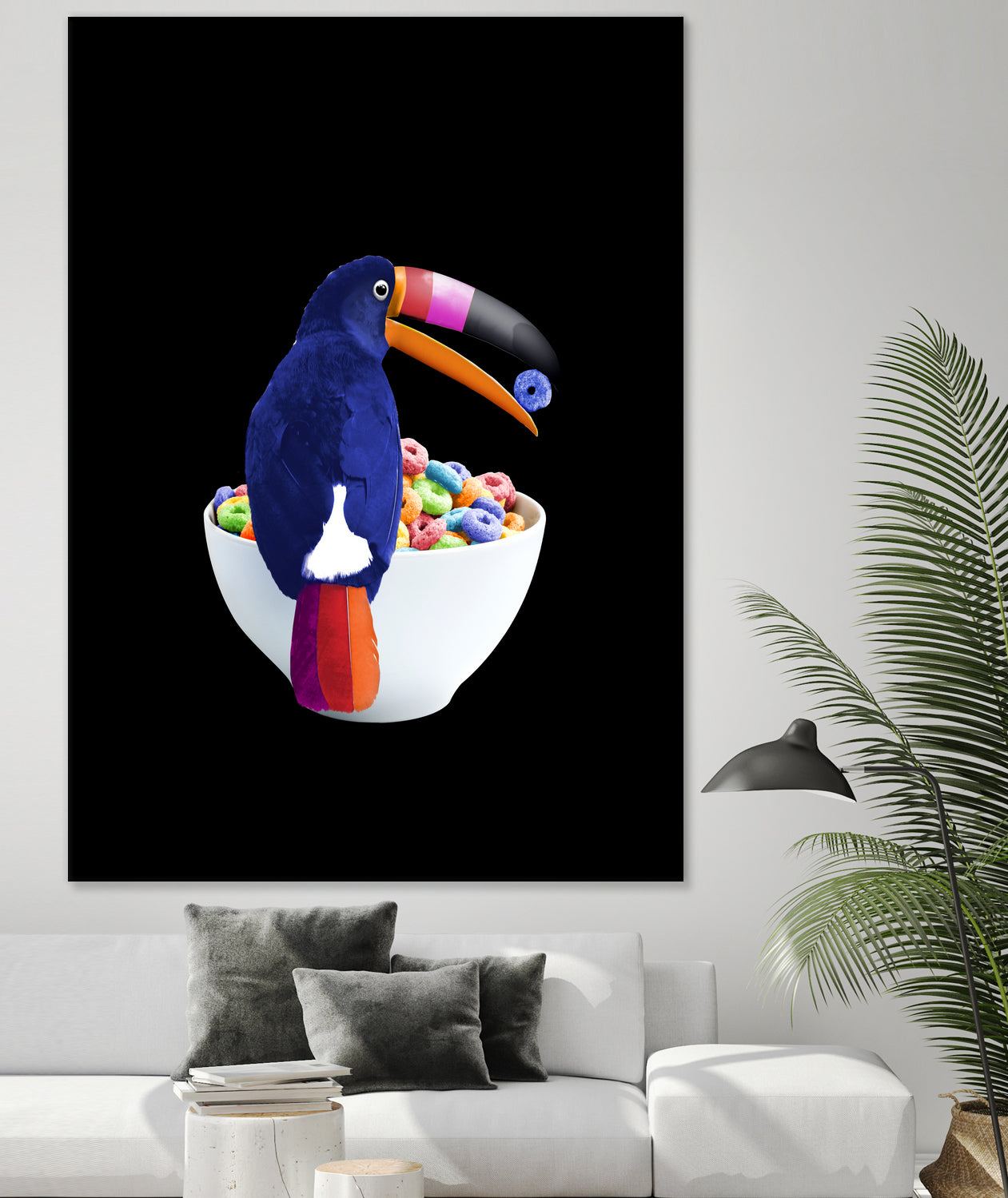 CEREAL TOUCAN by Jonas Loose on GIANT ART - green 3d art