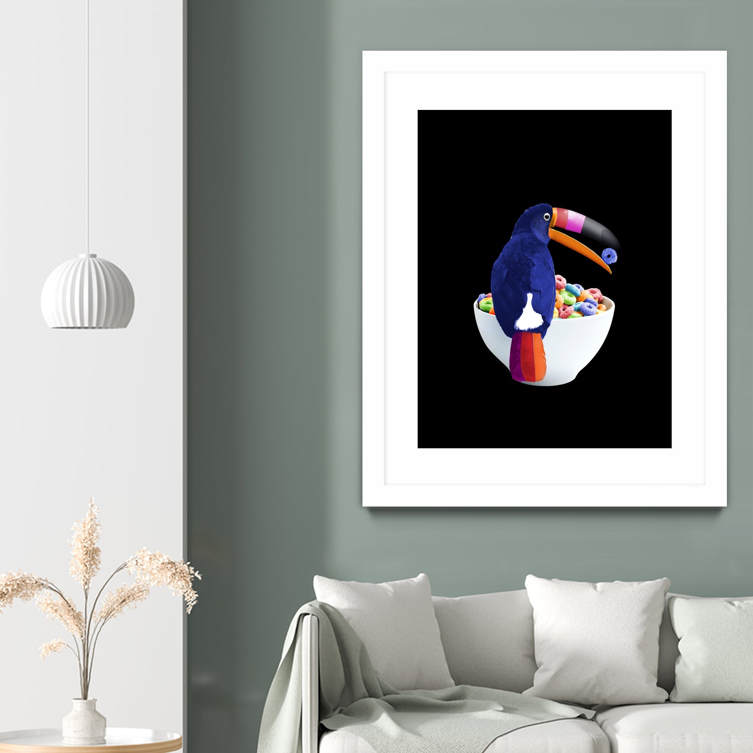 CEREAL TOUCAN by Jonas Loose on GIANT ART - green 3d art