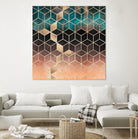 Ombre Dream Cubes by Elisabeth Fredriksson on GIANT ART - orange digital painting