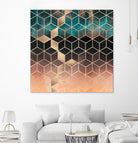 Ombre Dream Cubes by Elisabeth Fredriksson on GIANT ART - orange digital painting