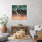 Ombre Dream Cubes by Elisabeth Fredriksson on GIANT ART - orange digital painting