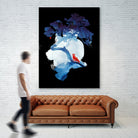 The last apple tree by Robert Farkas on GIANT ART - blue digital painting