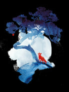 The last apple tree by Robert Farkas on GIANT ART - blue digital painting