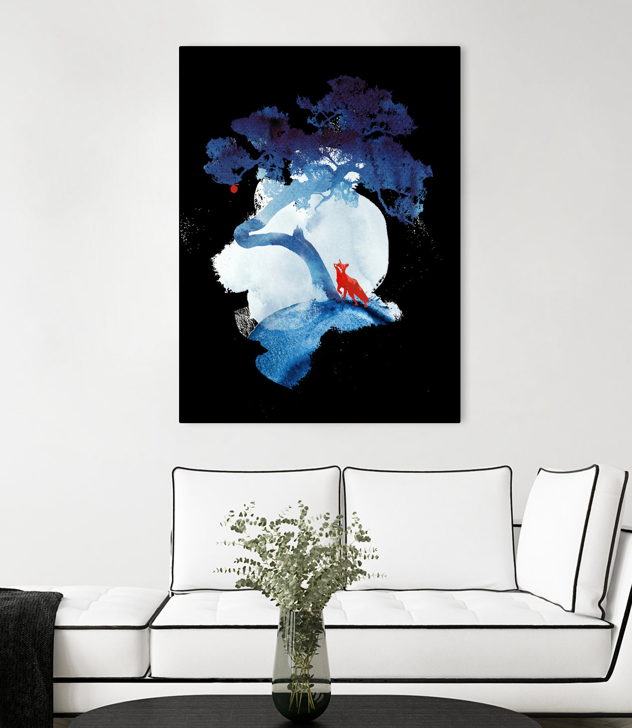 The last apple tree by Robert Farkas on GIANT ART - blue digital painting