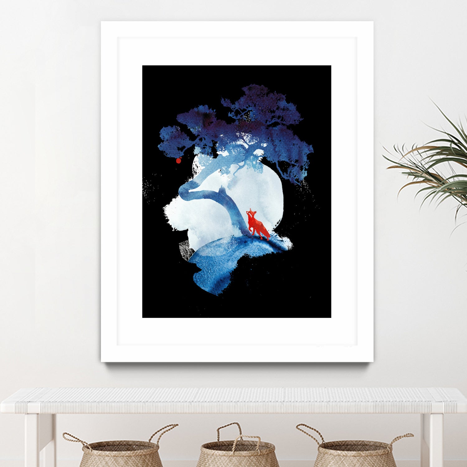 The last apple tree by Robert Farkas on GIANT ART - blue digital painting