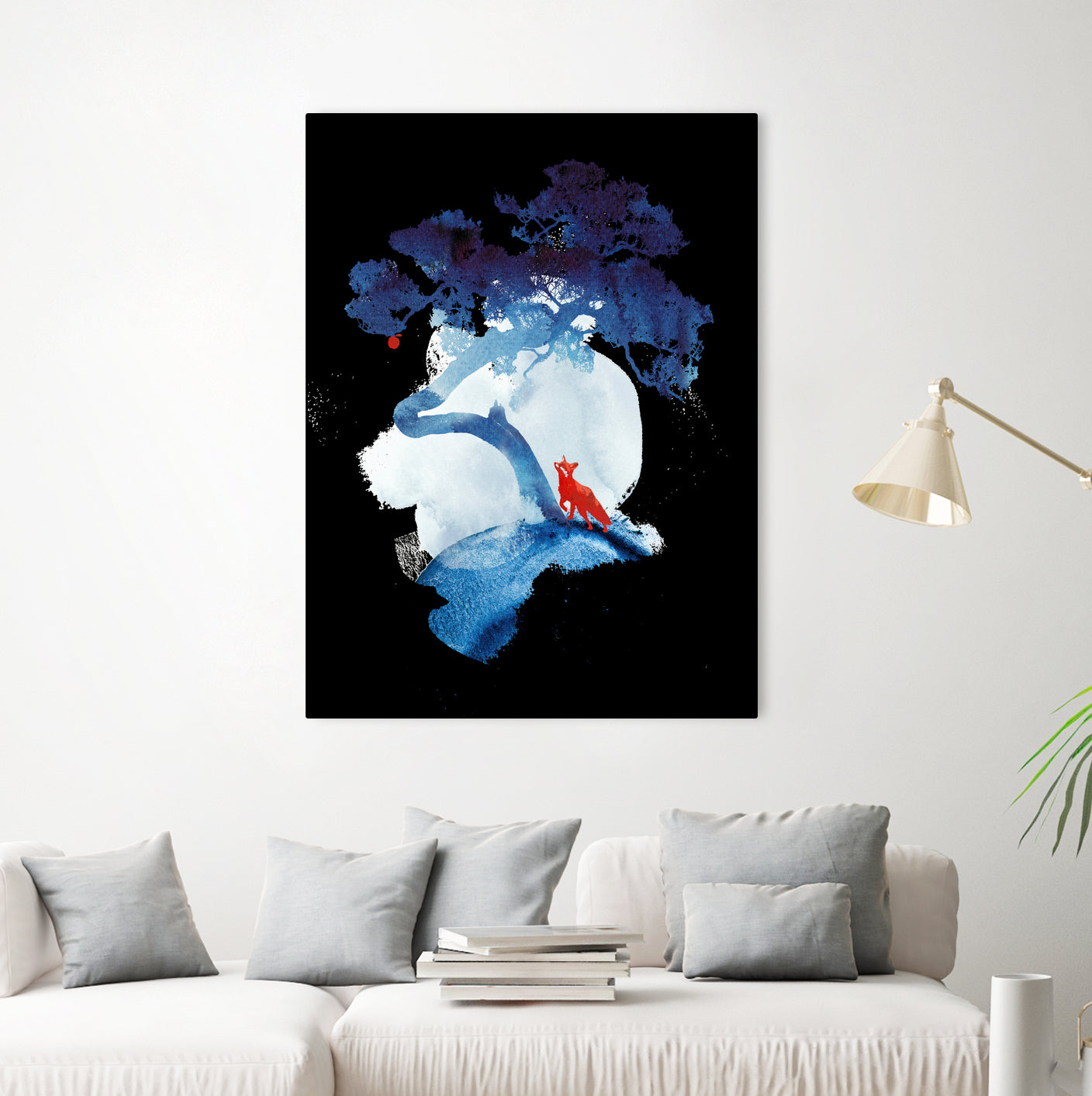 The last apple tree by Robert Farkas on GIANT ART - blue digital painting