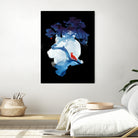 The last apple tree by Robert Farkas on GIANT ART - blue digital painting