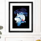 The last apple tree by Robert Farkas on GIANT ART - blue digital painting