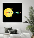 Trappist System by Alessandra Gagliano on GIANT ART - blue vector illustration