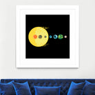 Trappist System by Alessandra Gagliano on GIANT ART - blue vector illustration