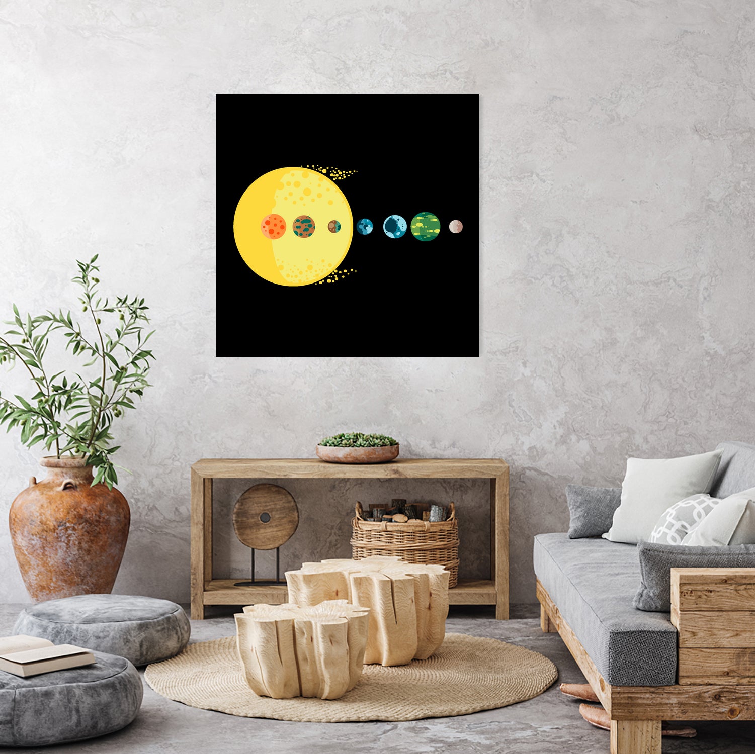 Trappist System by Alessandra Gagliano on GIANT ART - blue vector illustration