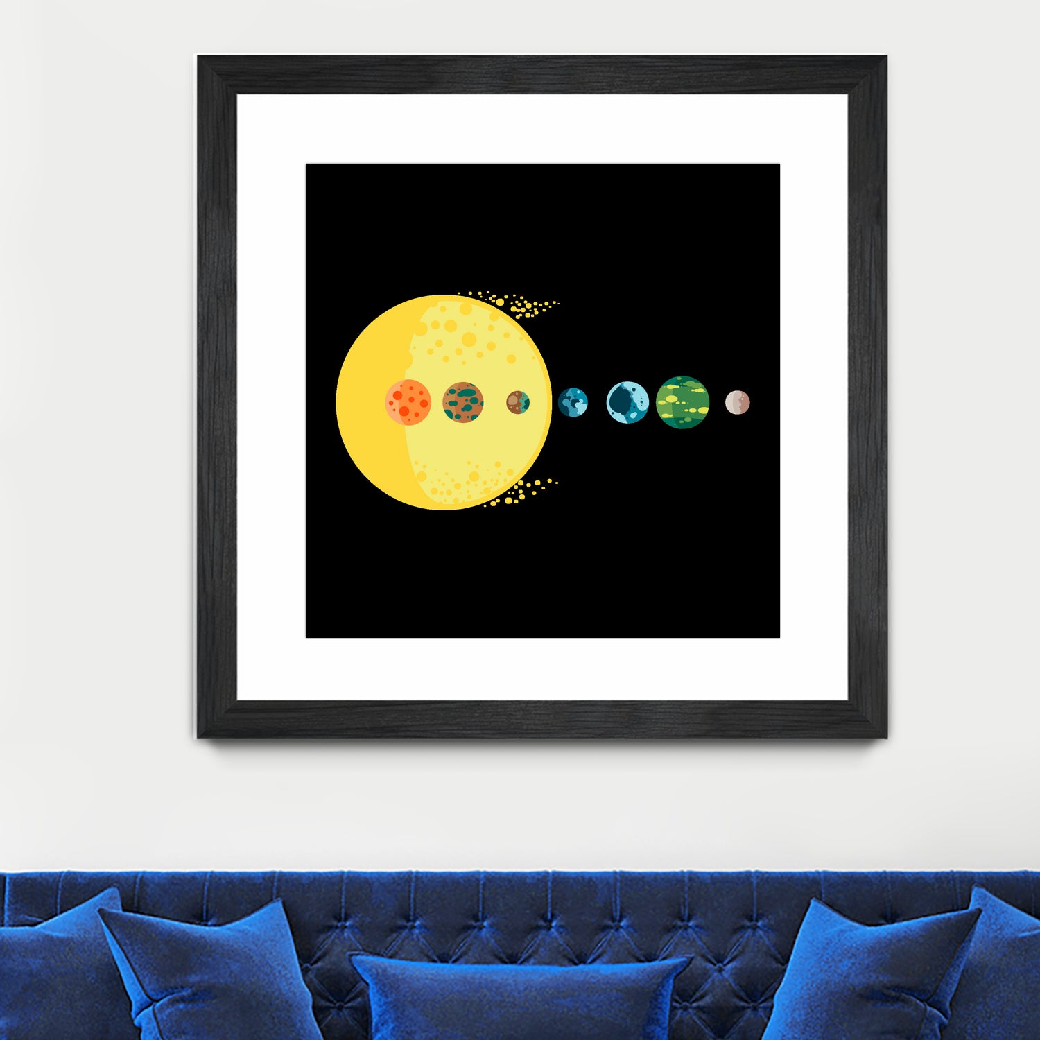 Trappist System by Alessandra Gagliano on GIANT ART - blue vector illustration