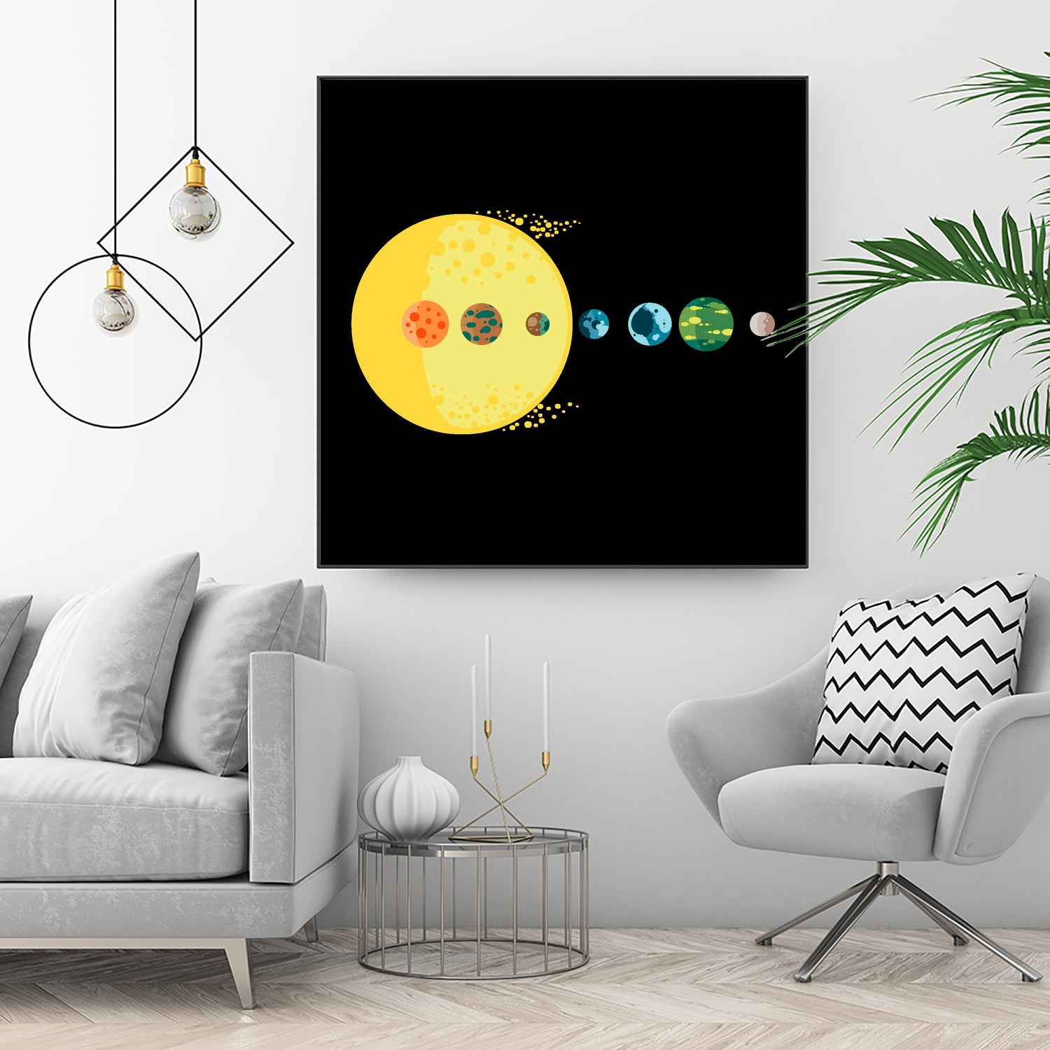 Trappist System by Alessandra Gagliano on GIANT ART - blue vector illustration