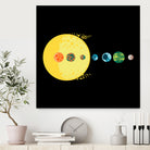 Trappist System by Alessandra Gagliano on GIANT ART - blue vector illustration