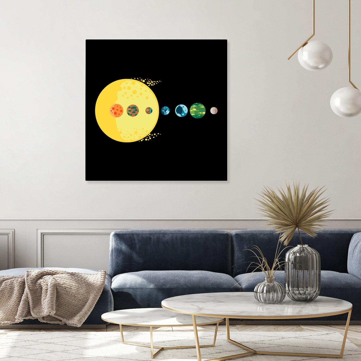 Trappist System by Alessandra Gagliano on GIANT ART - blue vector illustration