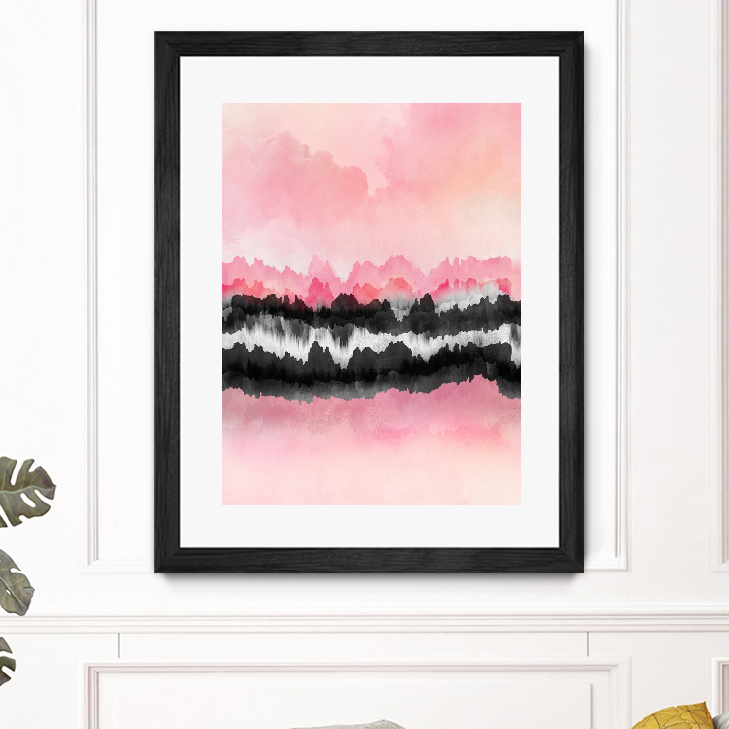 Pink Mountains by Elisabeth Fredriksson on GIANT ART - pink digital painting