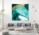 Emerald Coast by L. Renee Jones on GIANT ART - green mixed media