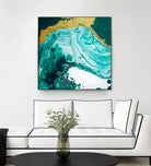 Emerald Coast by L. Renee Jones on GIANT ART - green mixed media