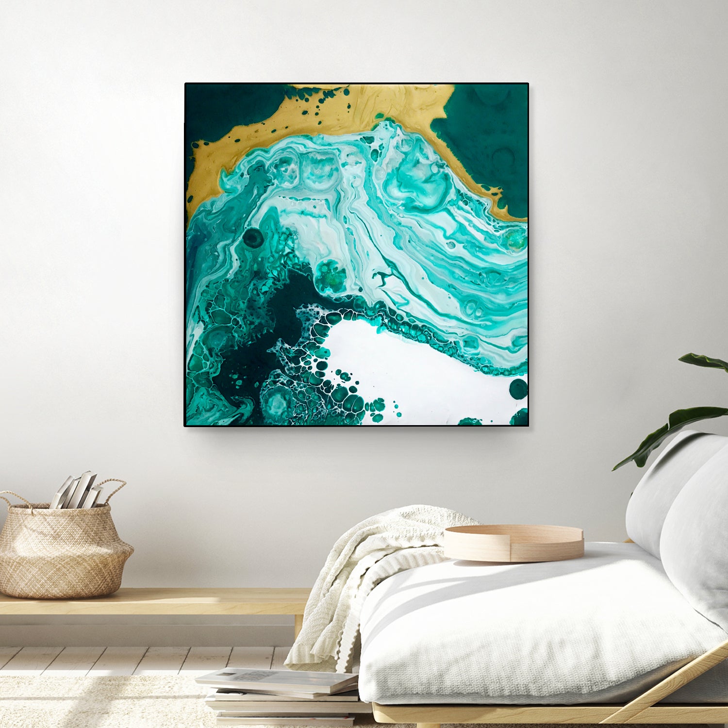 Emerald Coast by L. Renee Jones on GIANT ART - green mixed media