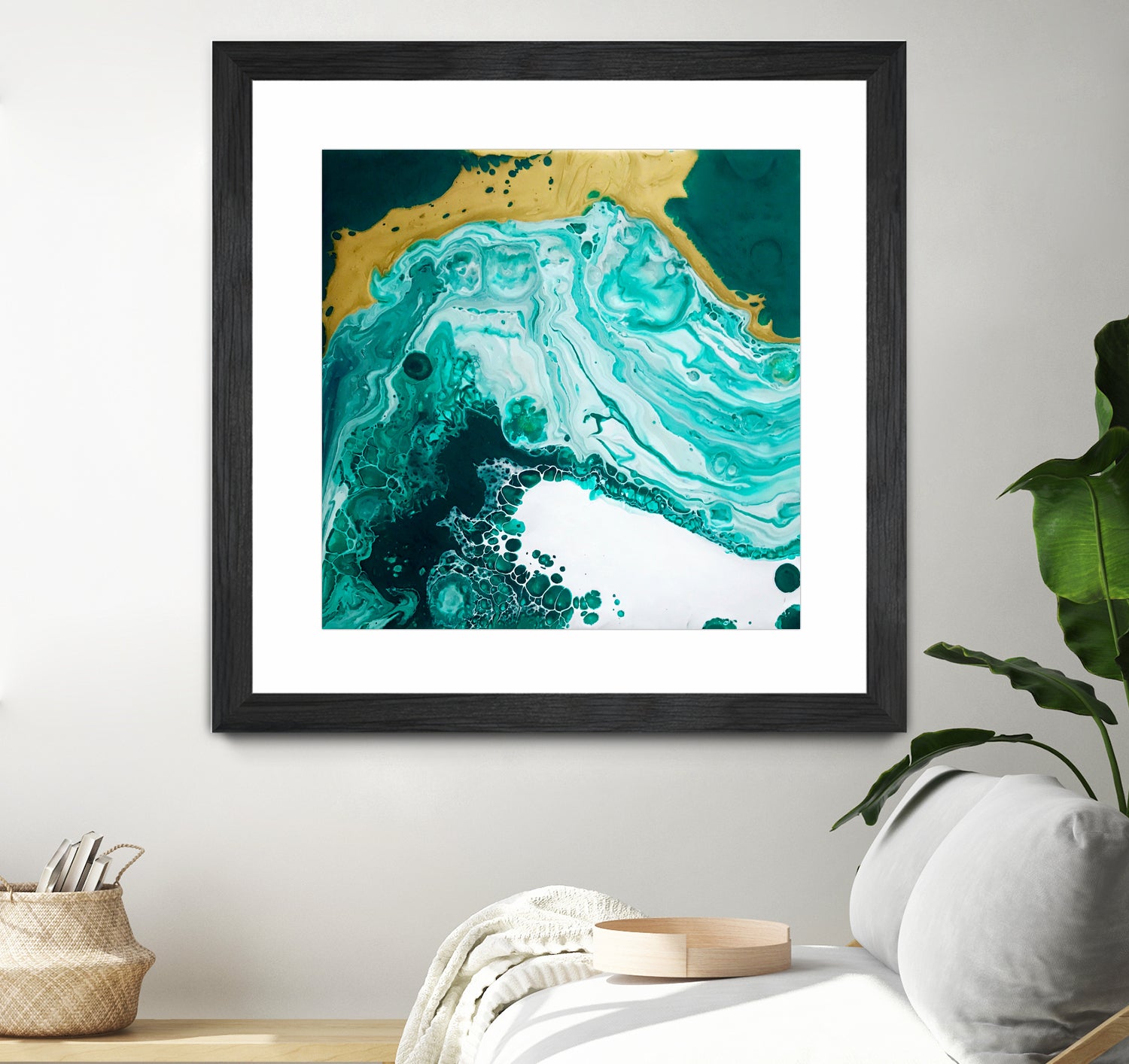 Emerald Coast by L. Renee Jones on GIANT ART - green mixed media