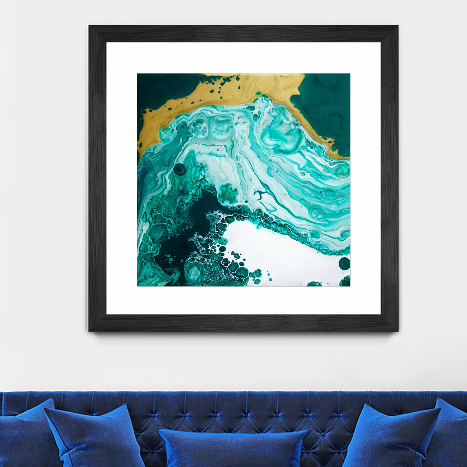 Emerald Coast by L. Renee Jones on GIANT ART - green mixed media