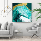 Emerald Coast by L. Renee Jones on GIANT ART - green mixed media