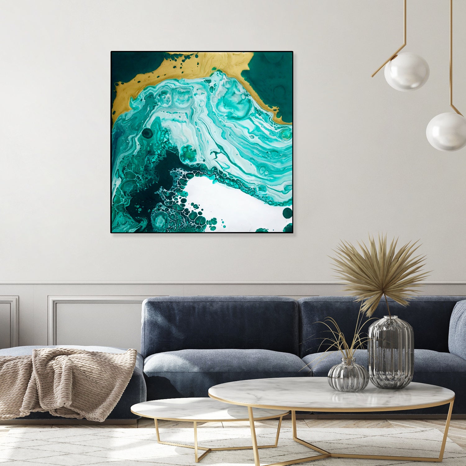 Emerald Coast by L. Renee Jones on GIANT ART - green mixed media