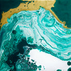 Emerald Coast by L. Renee Jones on GIANT ART - green mixed media