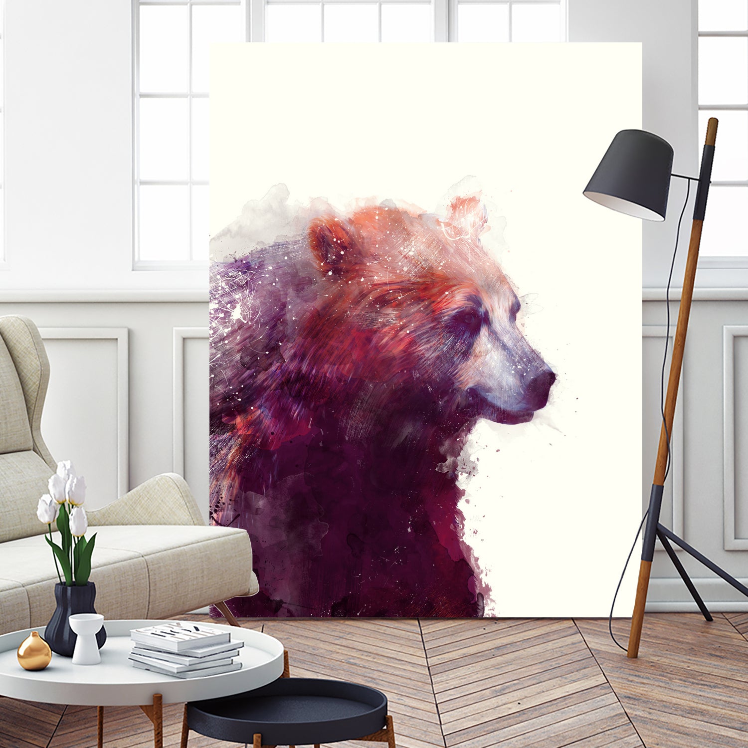 Bear Calm by Amy Hamilton on GIANT ART - mixed media