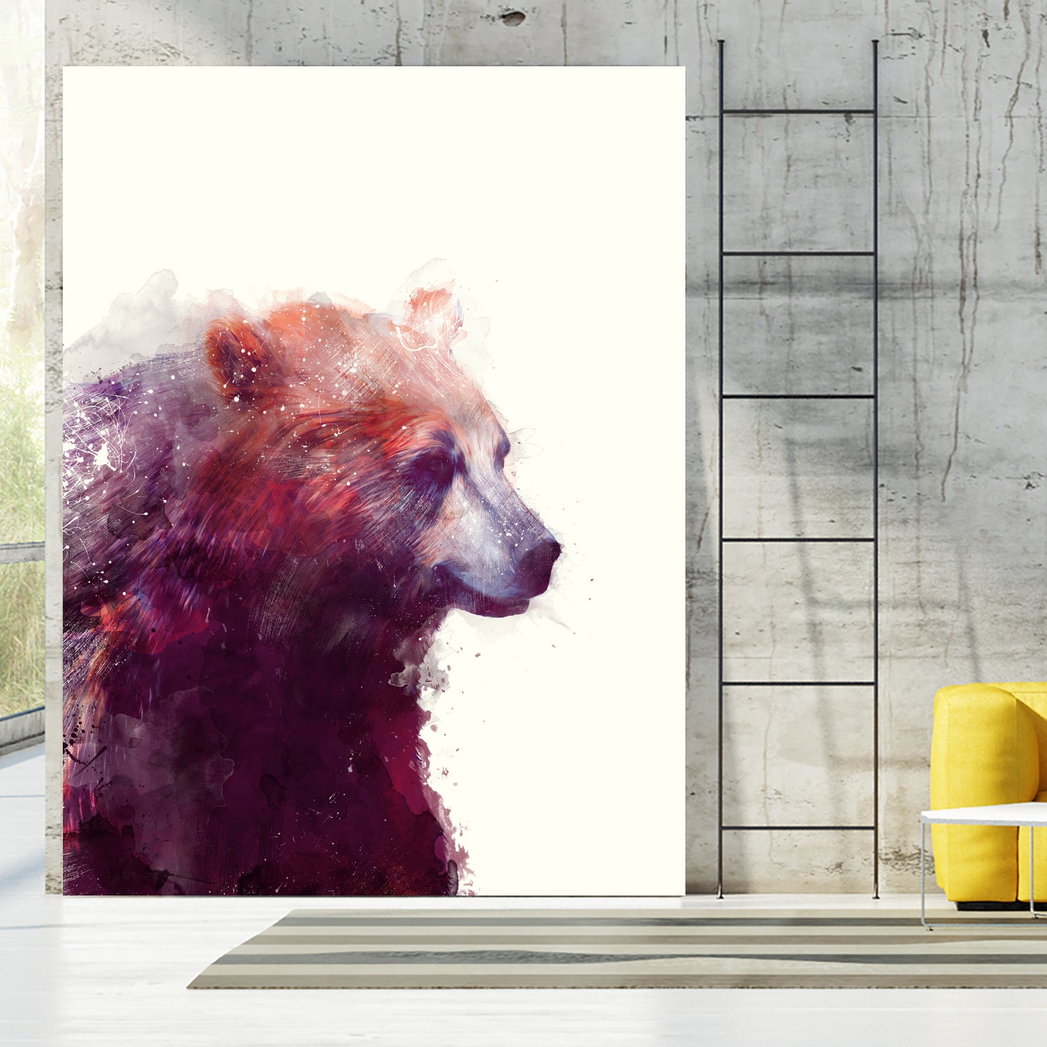 Bear Calm by Amy Hamilton on GIANT ART - mixed media