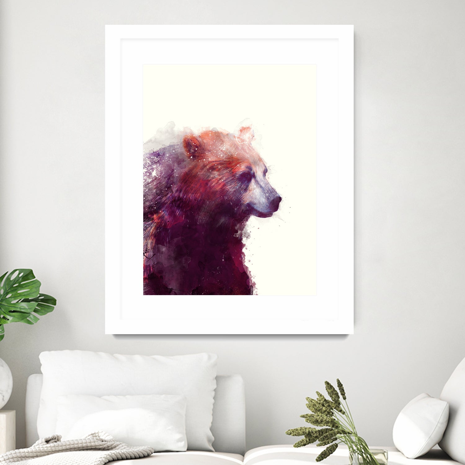 Bear Calm by Amy Hamilton on GIANT ART - mixed media