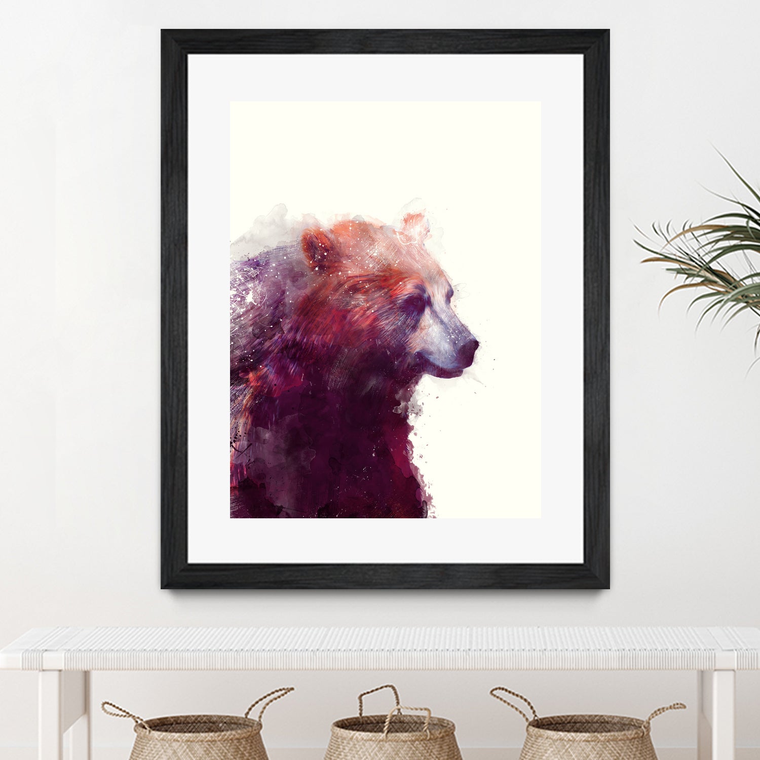 Bear Calm by Amy Hamilton on GIANT ART - mixed media