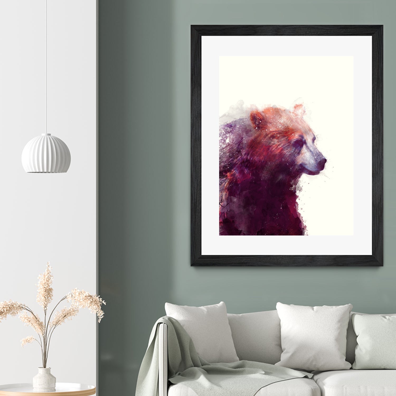 Bear Calm by Amy Hamilton on GIANT ART - mixed media