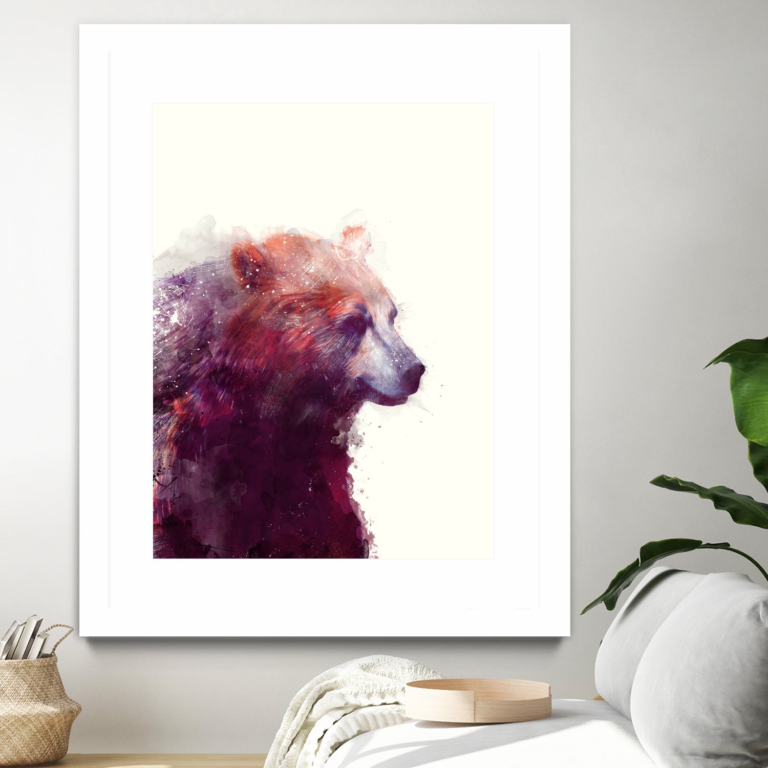 Bear Calm by Amy Hamilton on GIANT ART - mixed media