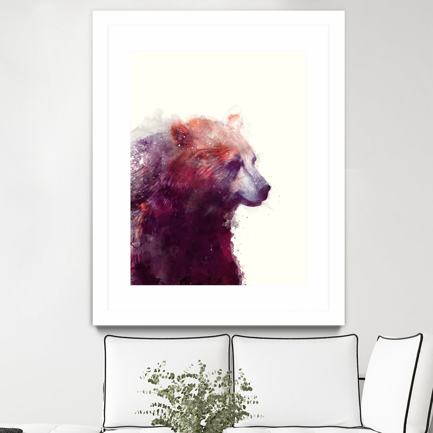 Bear Calm by Amy Hamilton on GIANT ART - mixed media