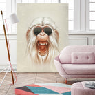 The Great White Angry Monkey by Lukáš Brežák on GIANT ART - white digital painting