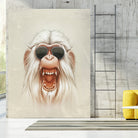 The Great White Angry Monkey by Lukáš Brežák on GIANT ART - white digital painting