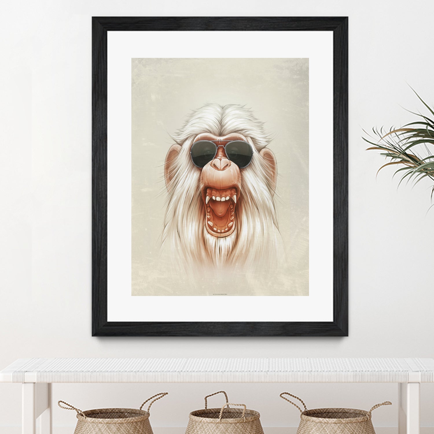 The Great White Angry Monkey by Lukáš Brežák on GIANT ART - white digital painting