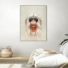 The Great White Angry Monkey by Lukáš Brežák on GIANT ART - white digital painting