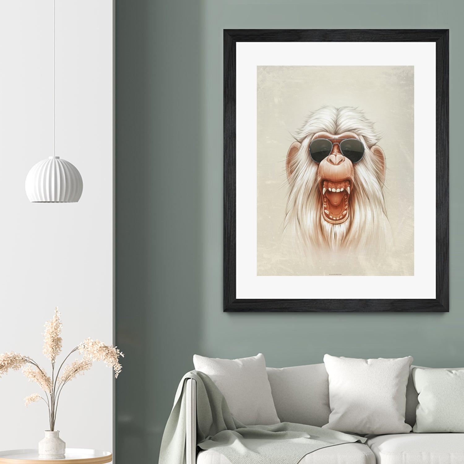 The Great White Angry Monkey by Lukáš Brežák on GIANT ART - white digital painting