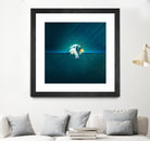 Astronaut Billards by Romina Lutz on GIANT ART - green digital painting