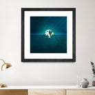 Astronaut Billards by Romina Lutz on GIANT ART - green digital painting