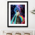 SIAMESE LASER CAT by Gloria Sánchez on GIANT ART - blue photo illustration