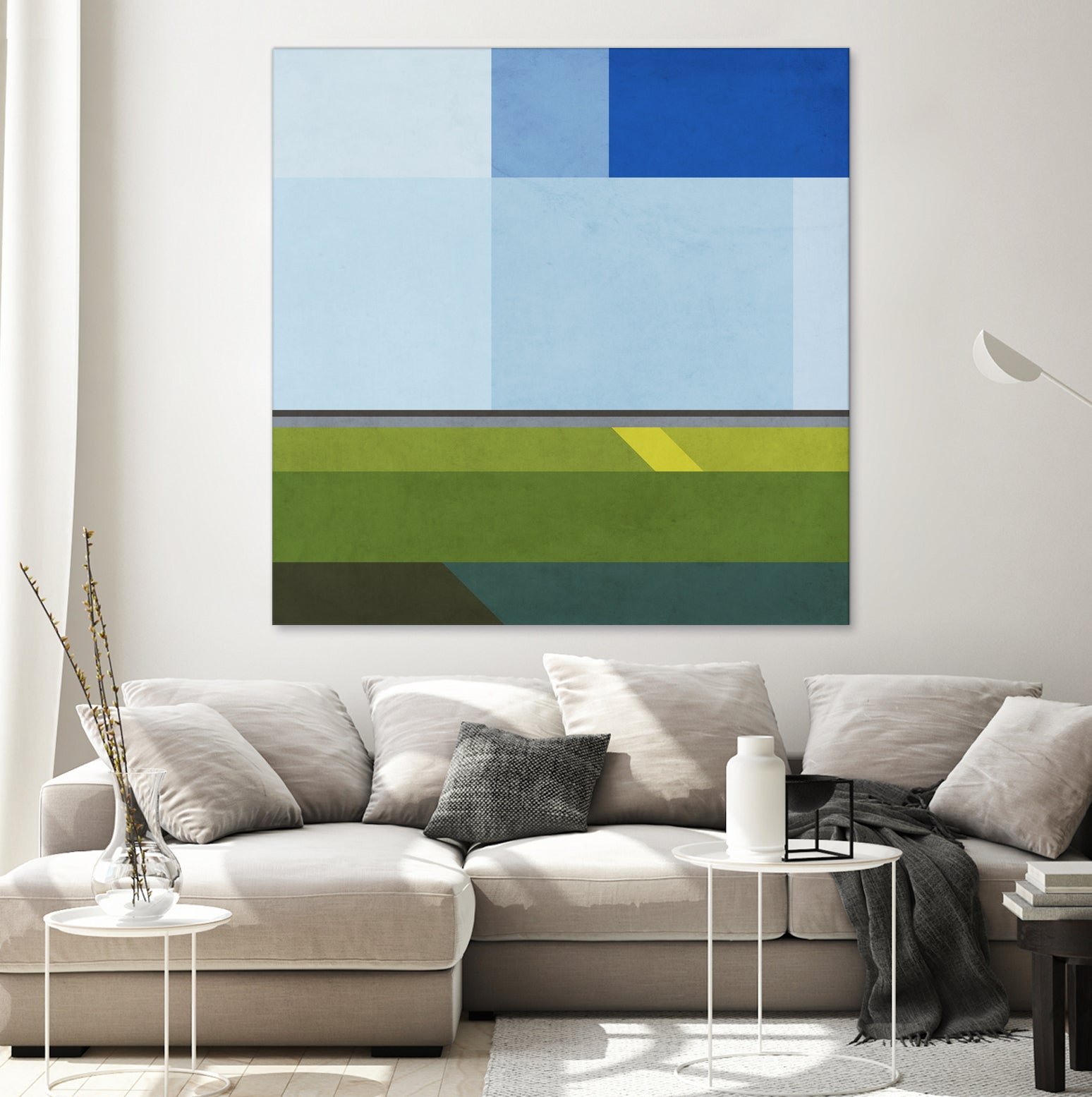 Landscape 05 by Issac Mangold on GIANT ART - blue digital painting