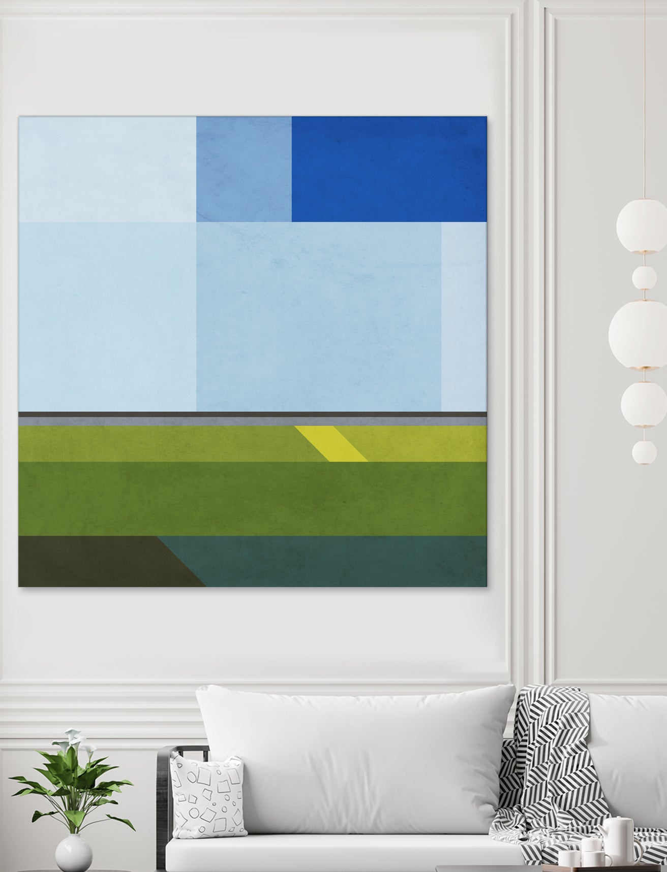 Landscape 05 by Issac Mangold on GIANT ART - blue digital painting