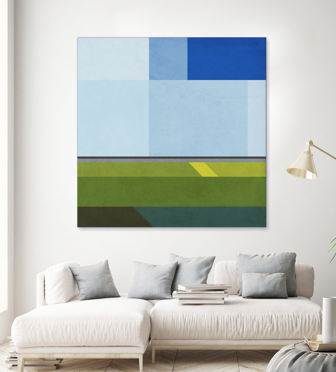 Landscape 05 by Issac Mangold on GIANT ART - blue digital painting