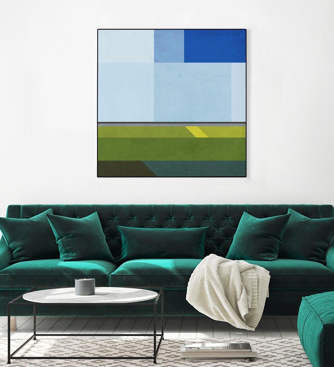 Landscape 05 by Issac Mangold on GIANT ART - blue digital painting