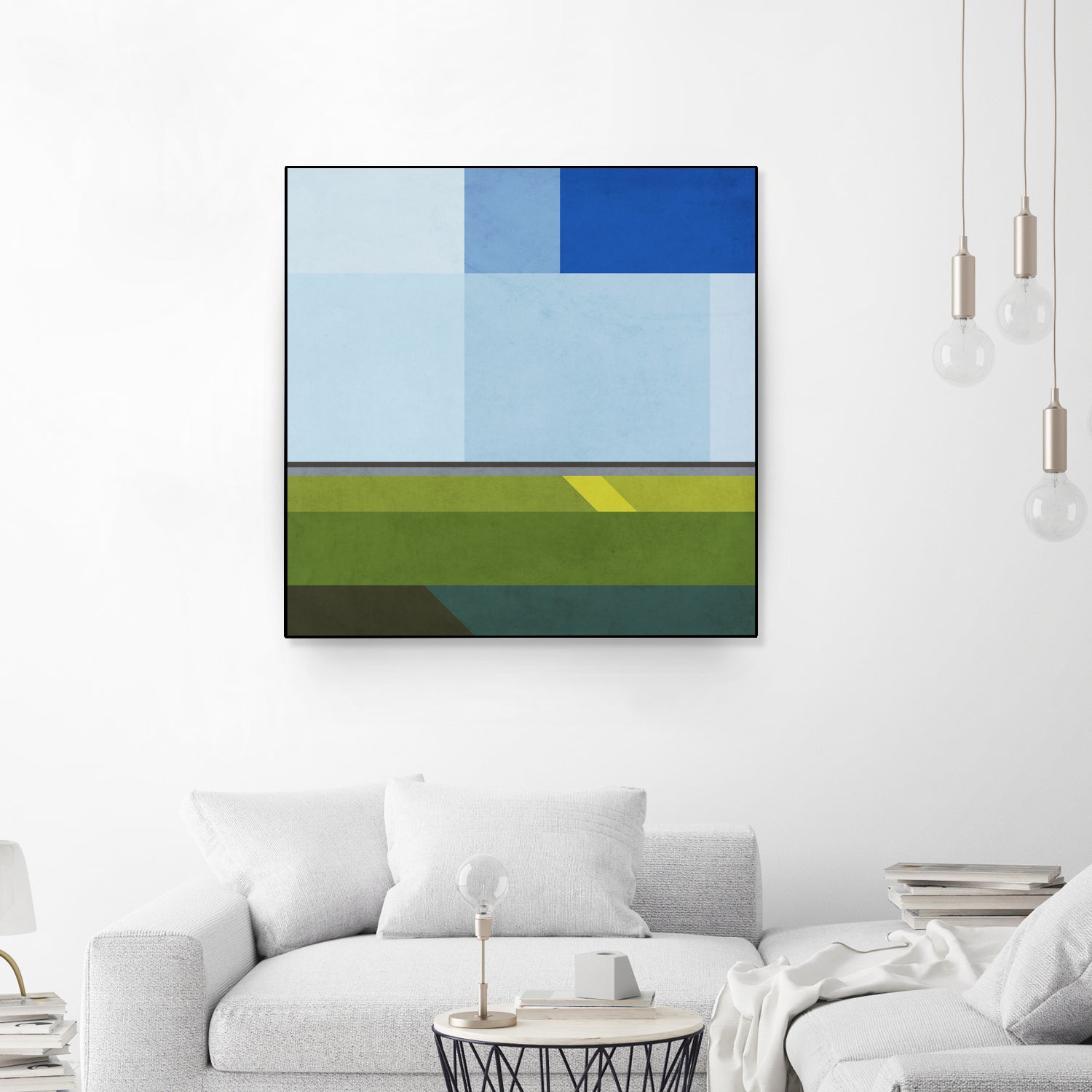 Landscape 05 by Issac Mangold on GIANT ART - blue digital painting